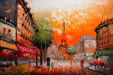 Paris Painting - st084B impressionism Paris scenes
